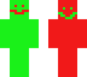 green and red man