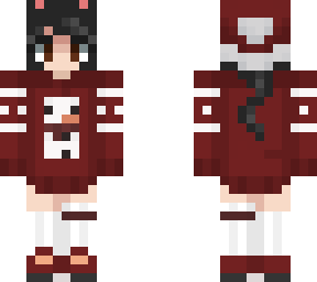 skin de navidad mujer