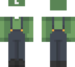 luigi skin template