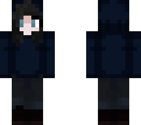 navy hoodie girl