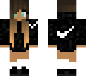 nike girl brown ombre hair
