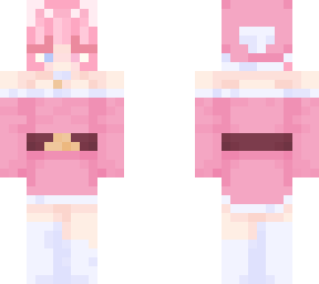 pink christmas catgirl