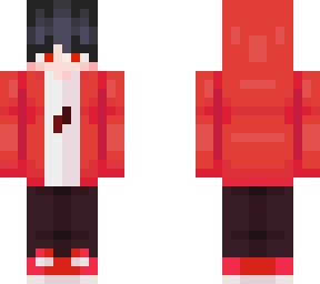 ~red hoodie kid~ + hair style
