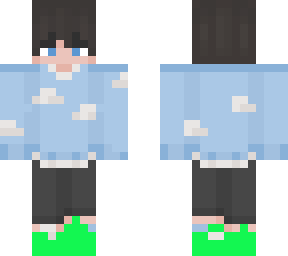 baby blue boy turning green