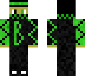 black and green