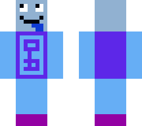 funny blue man
