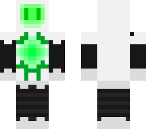 green glowing robot
