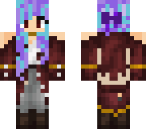 pirate girl-purple hair