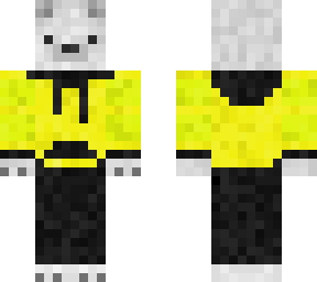 yellow hoodie bear skin
