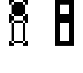 black and white