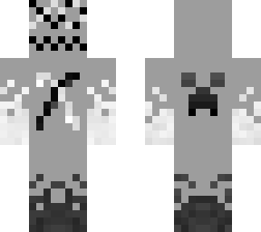 black and white character