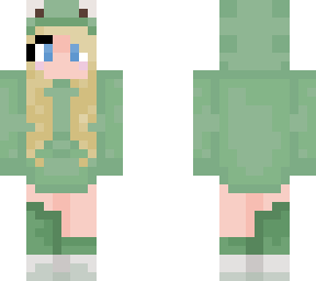 frog hoodie girl