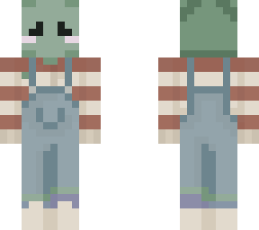 frog with suspenders lower face