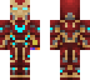iron man with infinity gauntlet