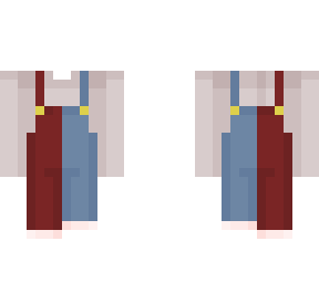 overall with sweater