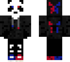 the panda red blue