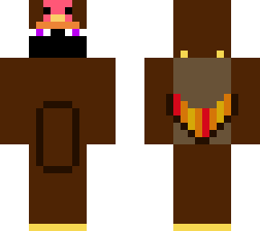 turkey jumpsuit with enderman inside