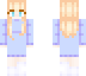 winter skin blue