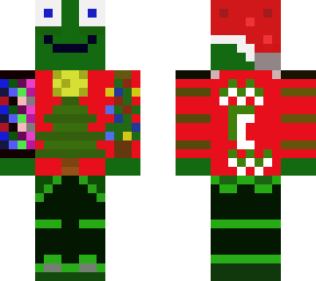 festive/santa frog