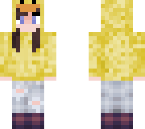 girl in duck hoodie