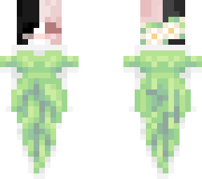 green dress