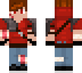 short sleeve hoodie (red, armor, wounded)