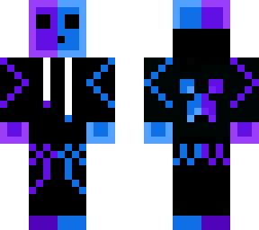 limo morado y azul