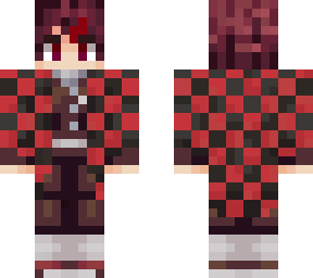 tanjiro but red instead of green.