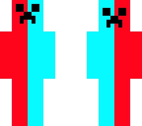 blue and red creeper