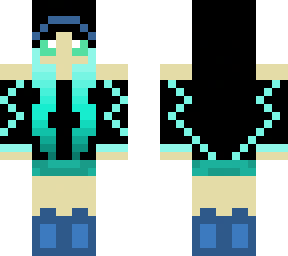 blue haired girl