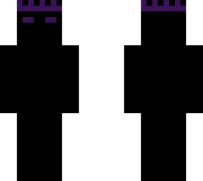 full black with purple crown and eyes