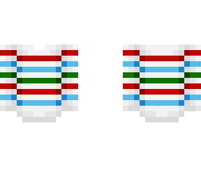ob - white red blue & green sweater
