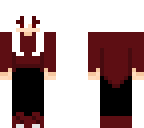 red white haired girl
