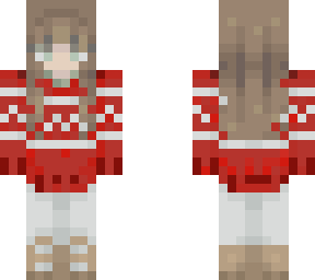 woman christmas skin