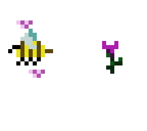 bee and flower <3