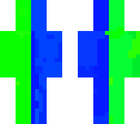 blue and green dude