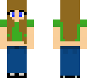 girl with green shirt