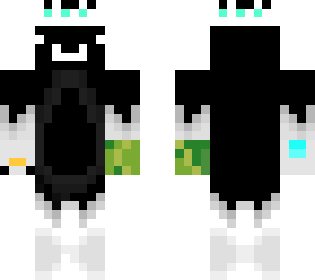 white and black gradient chicken crown 1 white