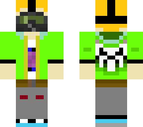 a random masked skin