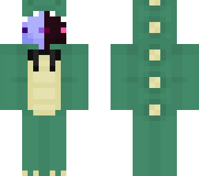 blue axolotl in a dino onsie (classic)