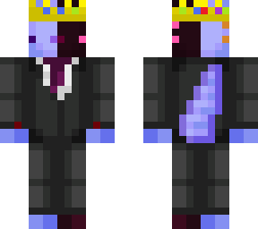blue axolotl with crown (remake)