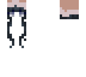 Dark Blue Hair With Hat | Minecraft Skin