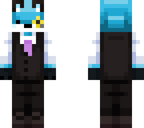 fixed blue fancy suited fox