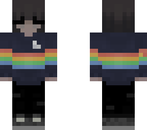 sablebadger in retro stripe longsleeve
