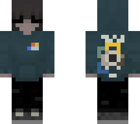 sablebadger in washed green computing hoodie