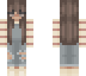 striped with overalls