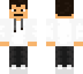 white hoodie teen boy