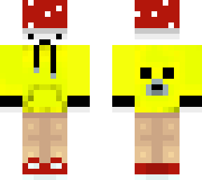 yellow hoodie shroomnoob