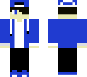 black hair boy blue shirt