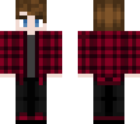 blonde in flannel